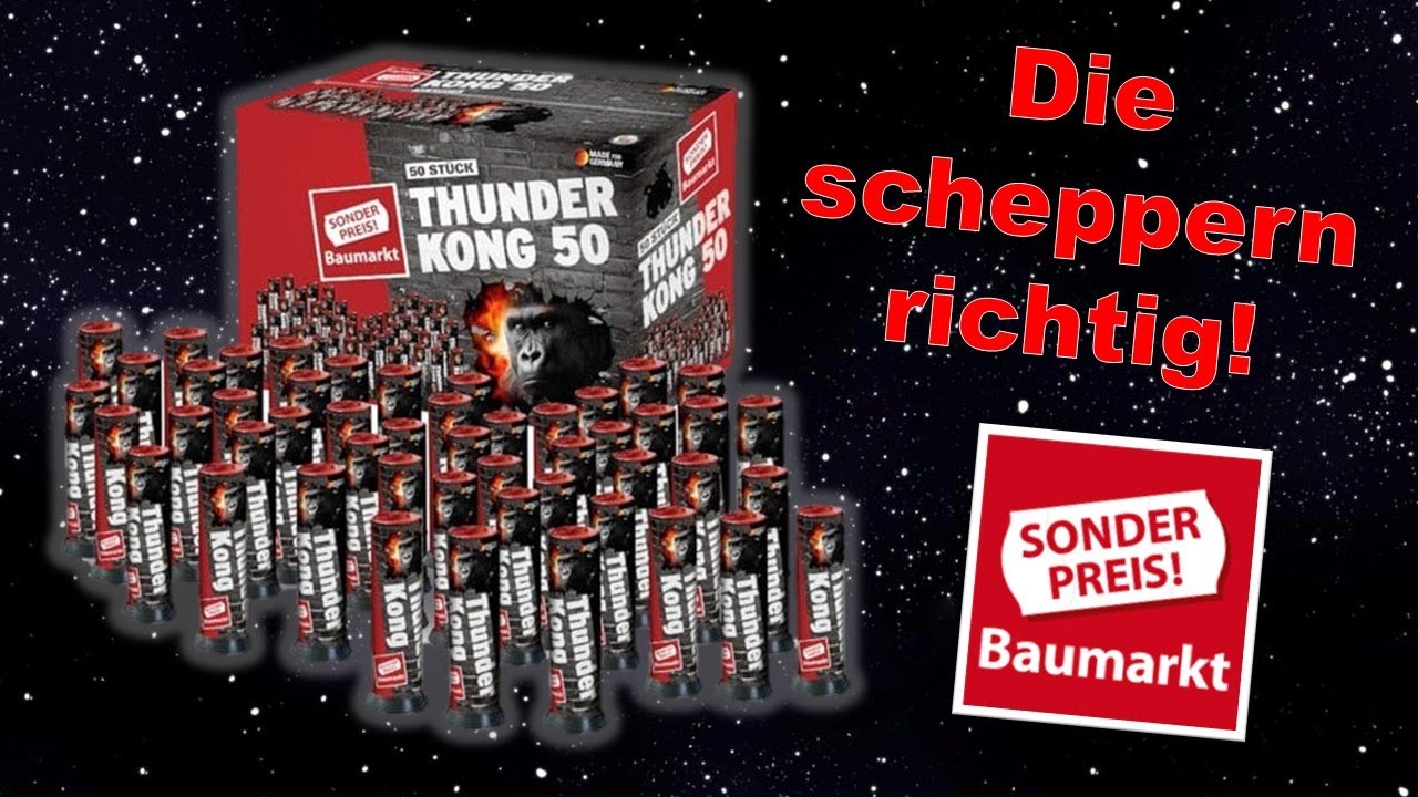 Sonderpreis Baumarkt Lesli Thunder Kong 50 / Rot zu Titan[Twins Fireworks]