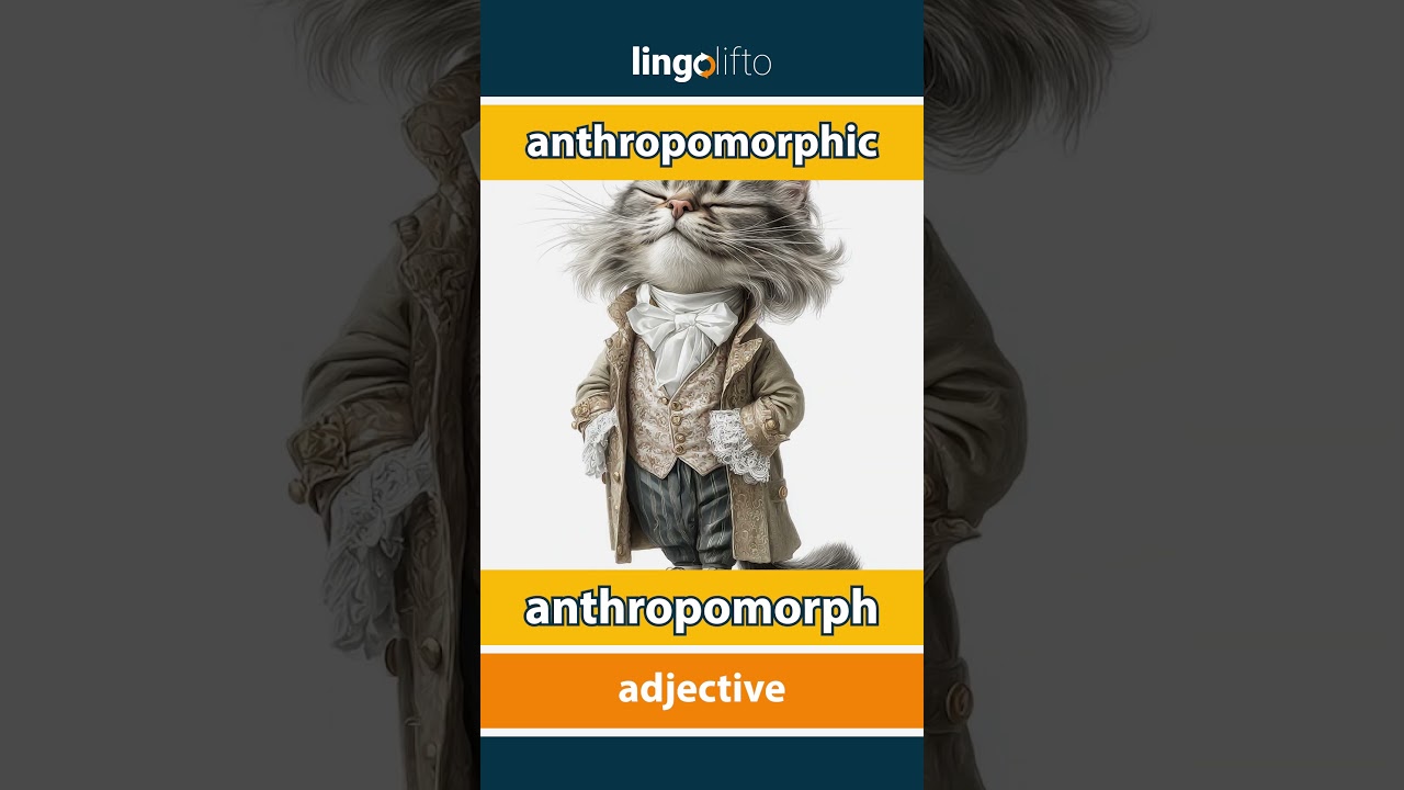 🇬🇧🇩🇪 anthropomorphic - anthropomorph : learn English : Lernen wir Englisch : vocabulary builder