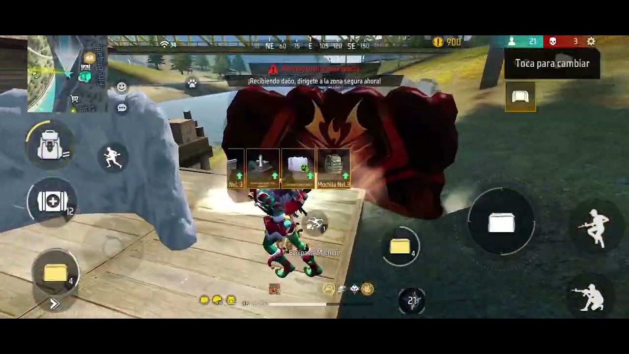 JUGANDO FREE FIRE UN RATO 