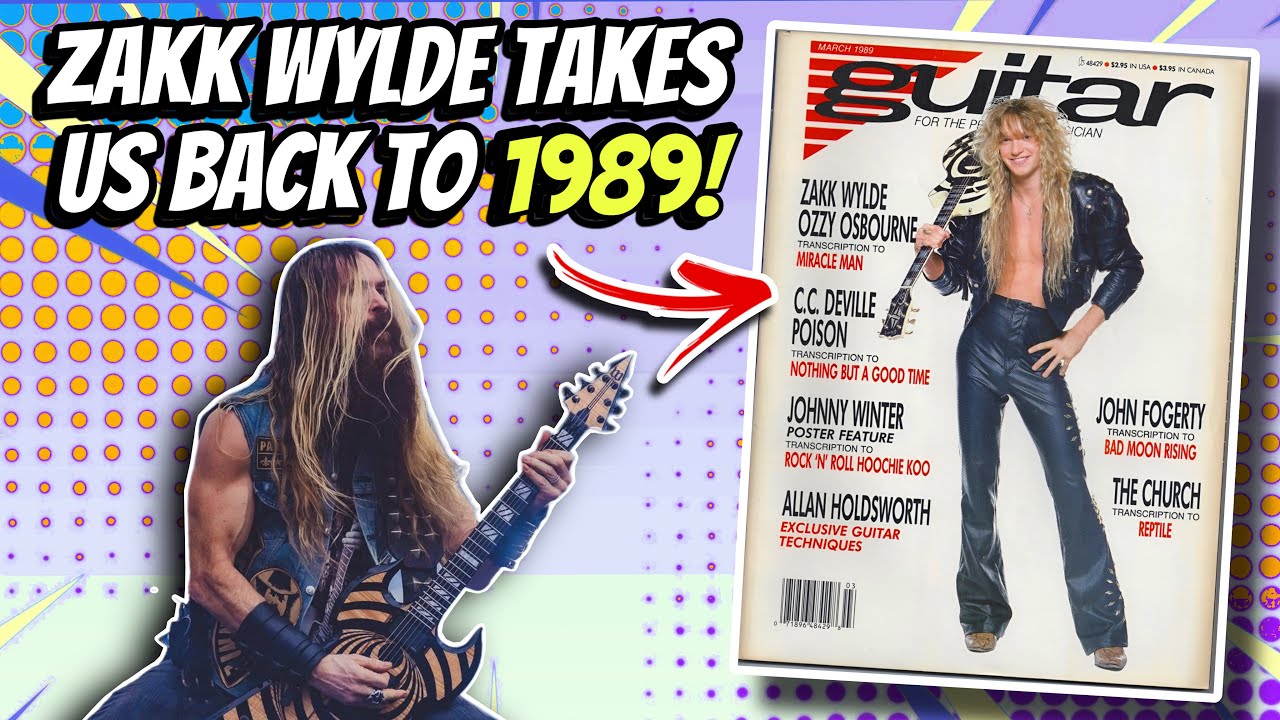 ‼️ We revisit 1989 Guitar Magazine with ZAKK WYLDE! 🤯🎸| Zakk Sabbath | Vito Bratta | Reb Beach