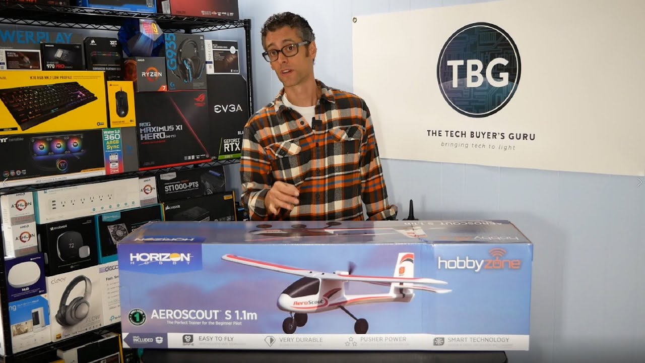HobbyZone Aeroscout S 1.1m RC Airplane - Unboxing, Assembly & Radio Setup