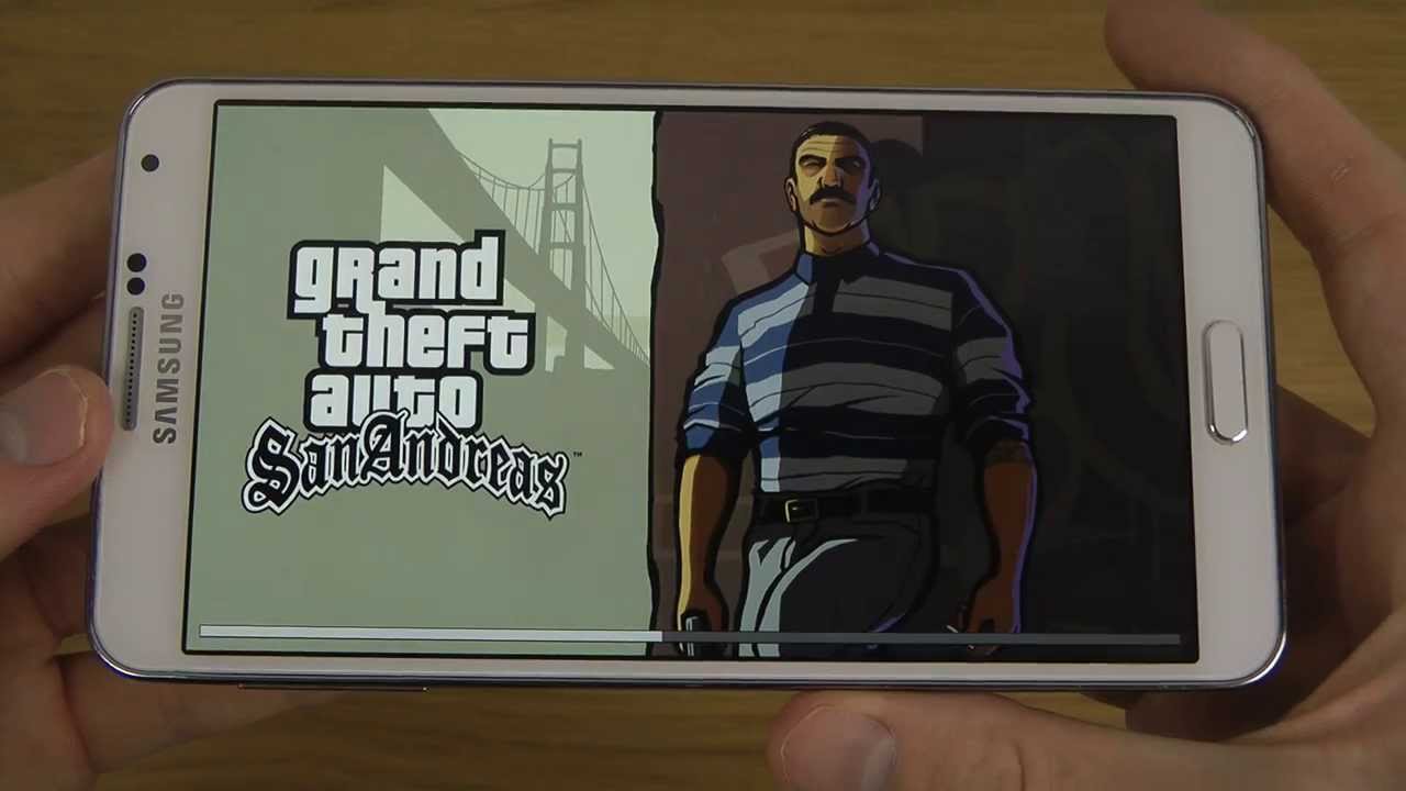 GTA San Andreas Samsung Galaxy Note 3 Official Android 4.4.2 KitKat Gameplay Test