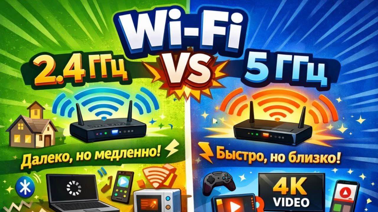 Чем отличается Wi Fi 2 4 ГГц и 5 ГГц