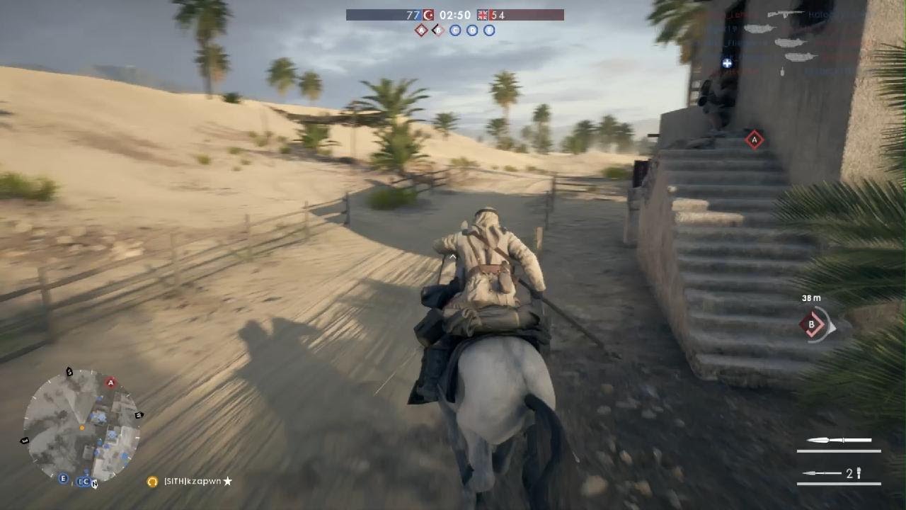 Bf1 cavalry suez gameplay