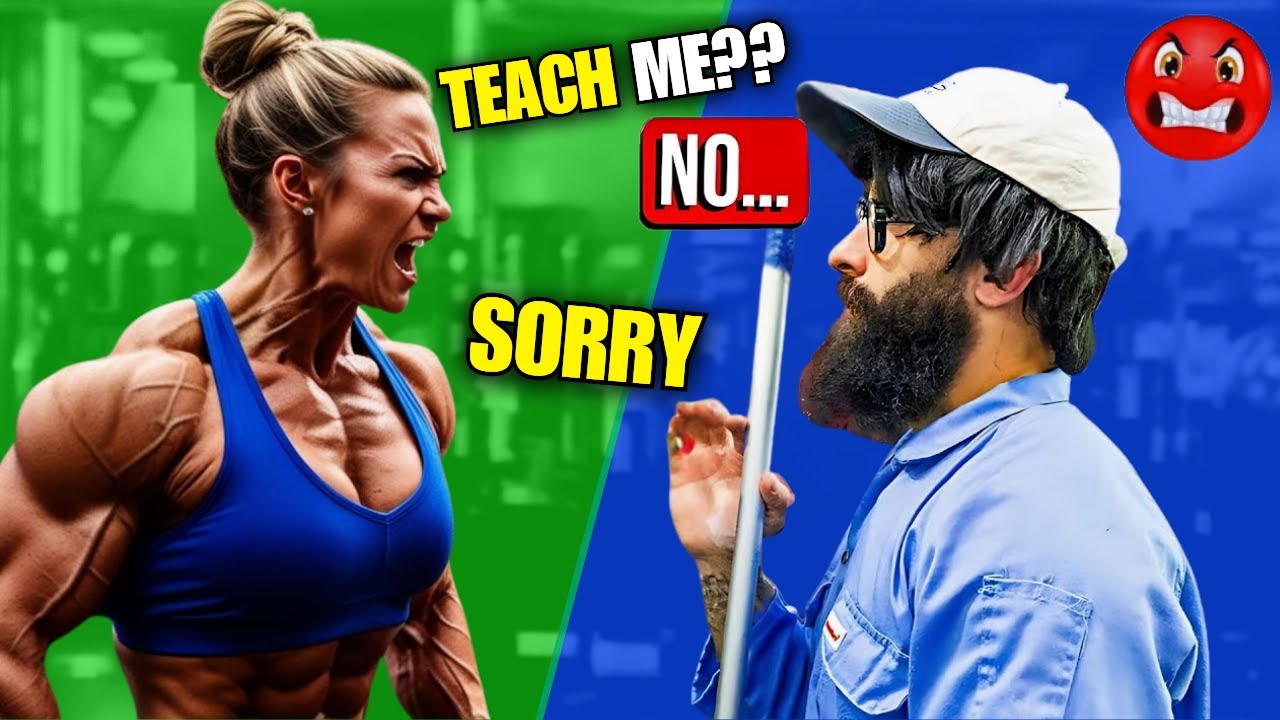 Анатолий пугает женщину-бодибилдера 😱 | Анатолий GYM PRANK #1