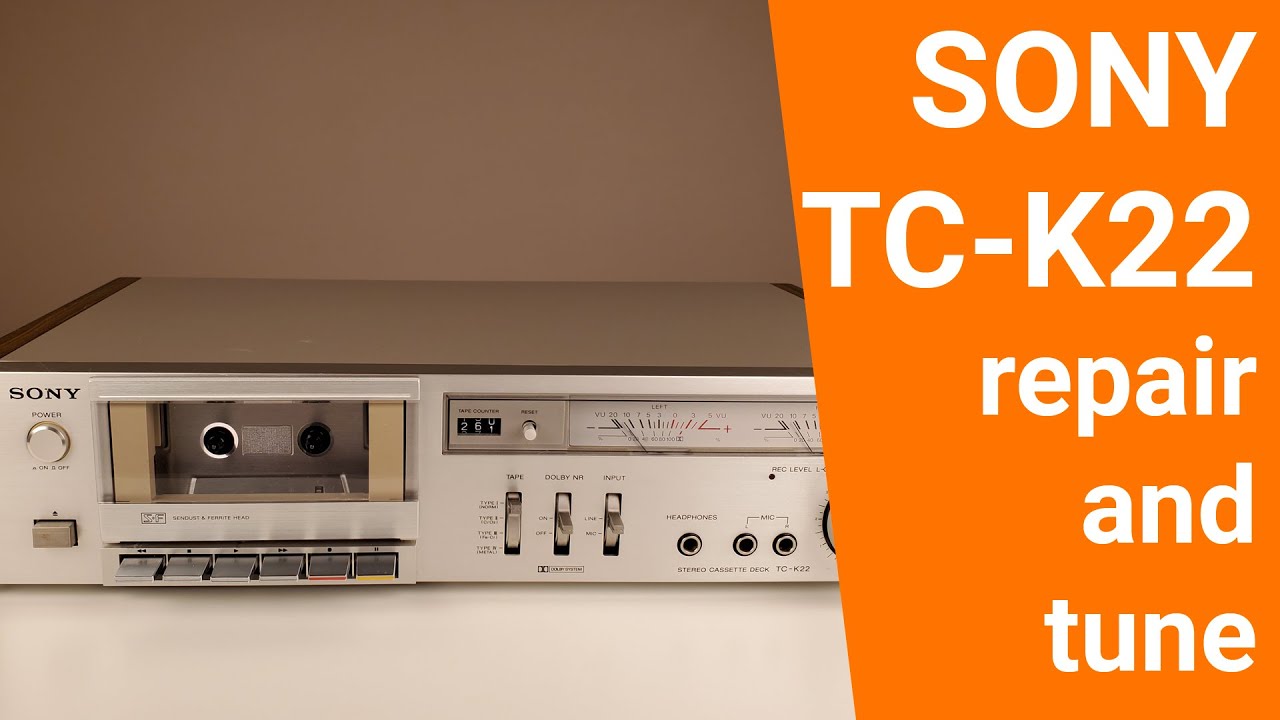 Restoring Sony TC-K22 Vintage Cassette Deck.