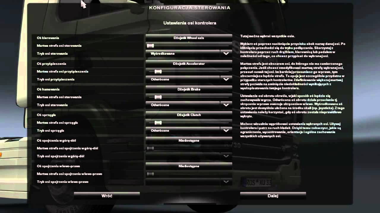 Euro Truck Simulator 2 - konfiguracja Logitech G27
