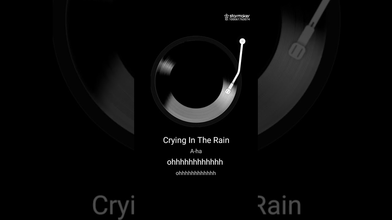 Crying In The Rain / A-ha 