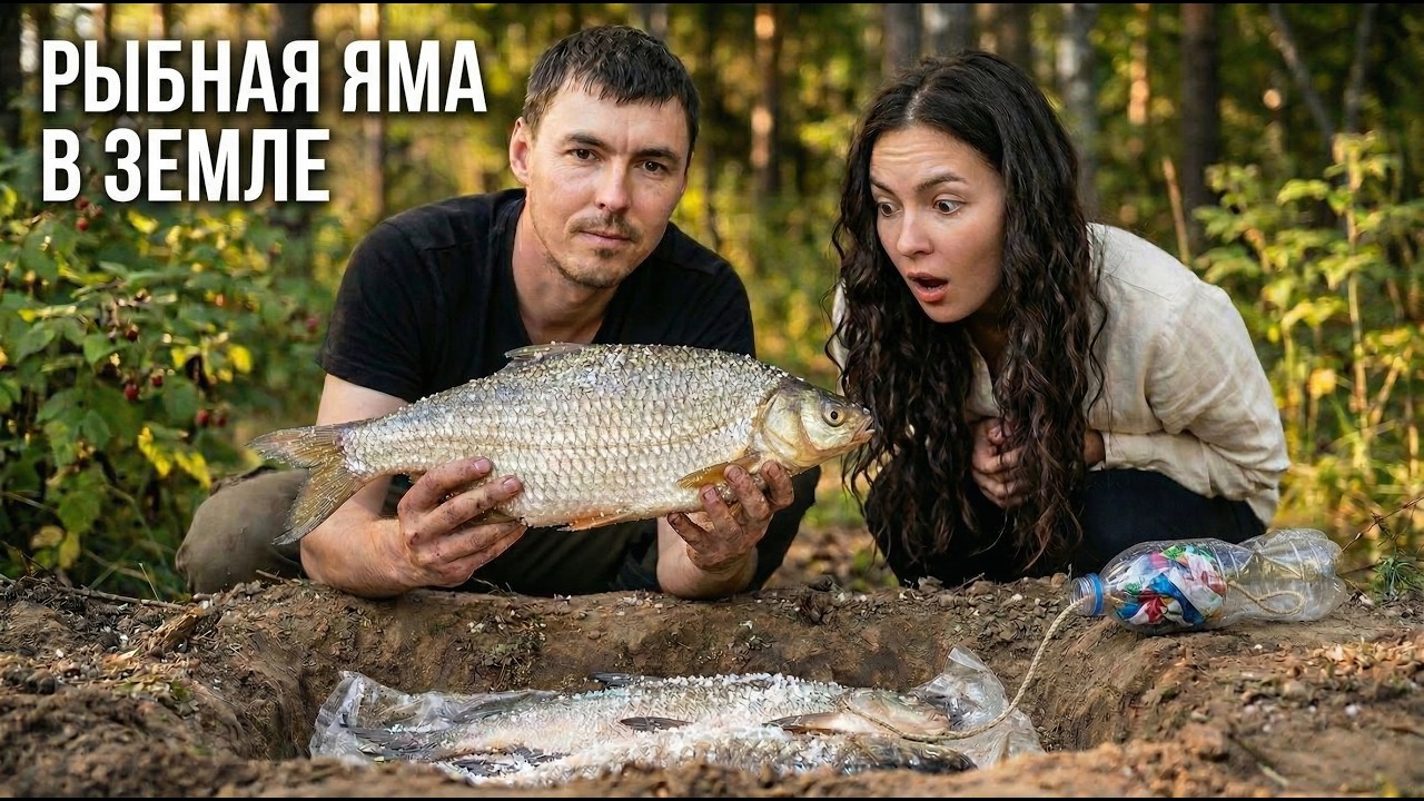 Рыбаки Солят Рыбу в Земле. Я Нашёл Чужую Яму и Стал Своим.