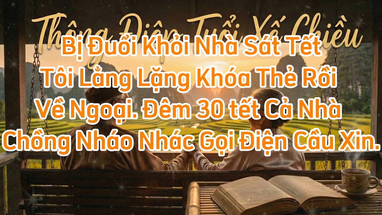 BỊ ĐUỔI KHỎI NHÀ SÁT TẾT TÔI LẰNG LẶNG KHOÁ THẺ RỒI VỀ NGOẠI ĐÊM 30 CẢ NHÀ CHỒNG NHÁO NHÁT GỌI ĐIỆN