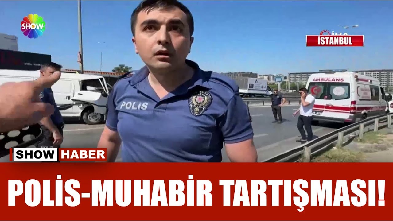 Polisle muhabirin 'olay yeri' tartışması!