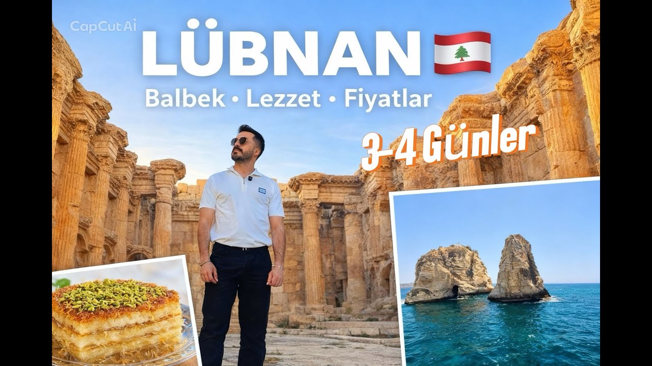 “LÜBNAN’da 3-4 Günler | Balbek Antik Kenti &Şavurma, Künefe & Güvercin Kayaları”