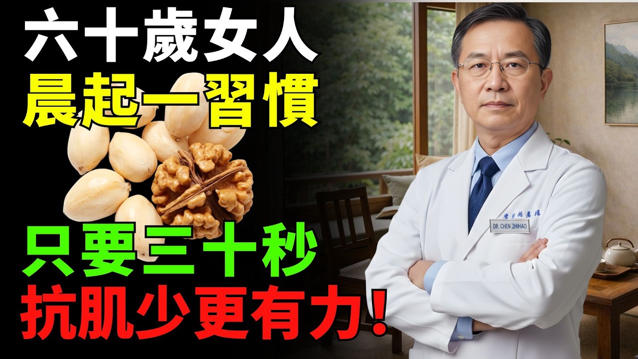 晨間養肌習慣曝光！女性60歲後每天30秒有助改善肌少症