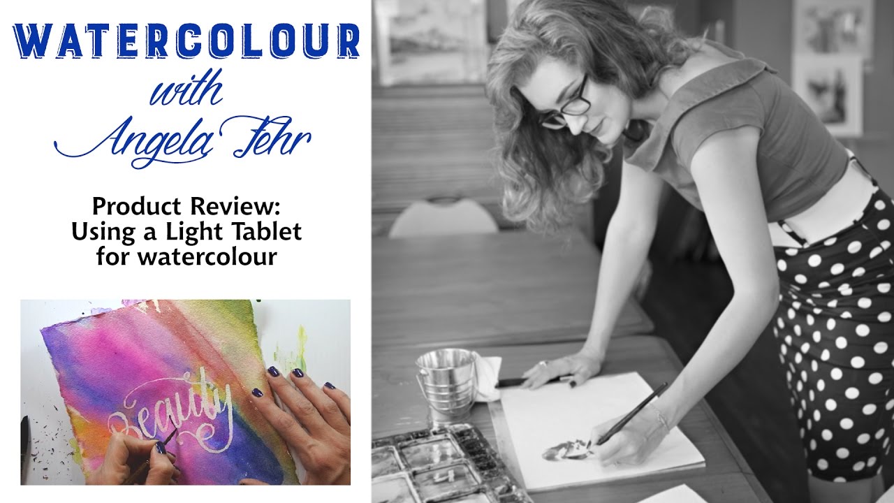 Watercolour Tips: Image Transfers using a Light Tablet