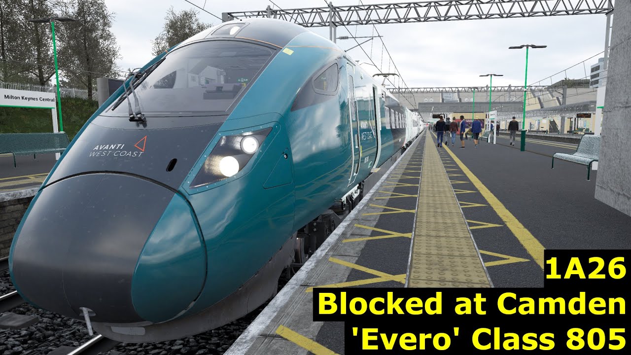 1A26 - Blocked at Camden - 'Evero' Class 805