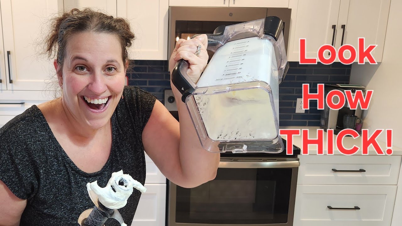 Quick and EASY Way to Make Whipped Cream in Our NINJA Blender #dessert #sweet