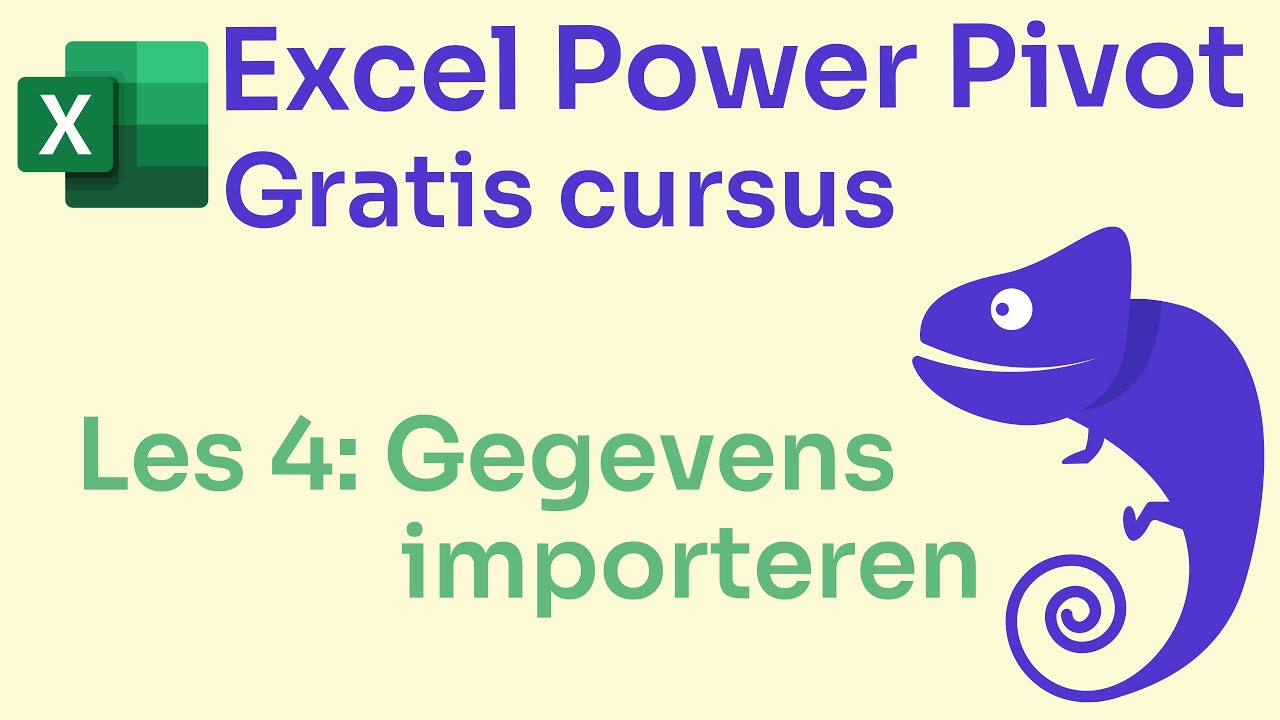 Gratis Excel Power Pivot Cursus: Les 4 Gegevens importeren #gratiscursus #excel #powerpivot