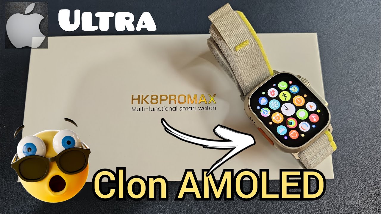 El CLON BARATO del Apple Watch Ultra | HK8 PROMAX CON AMOLED 🤯🔥