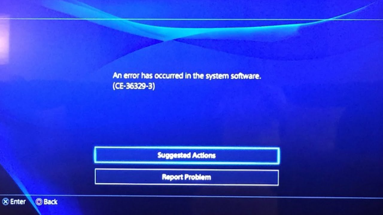 CE-36329-3 PS4 Error Code Hardware Update Fix.