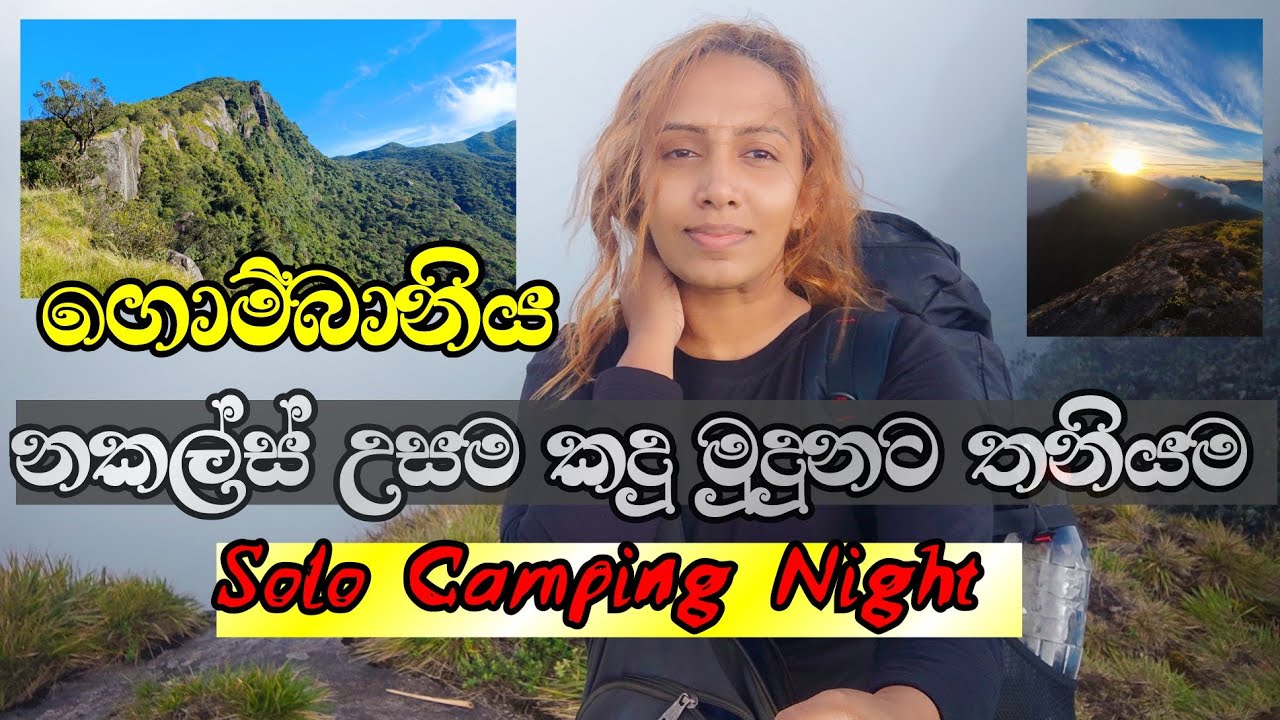Highest Peak of Knuckles | Gombaniya | Solo Camping Night |  නකල්ස් දැවැන්තයා මුදුනට තනිවම