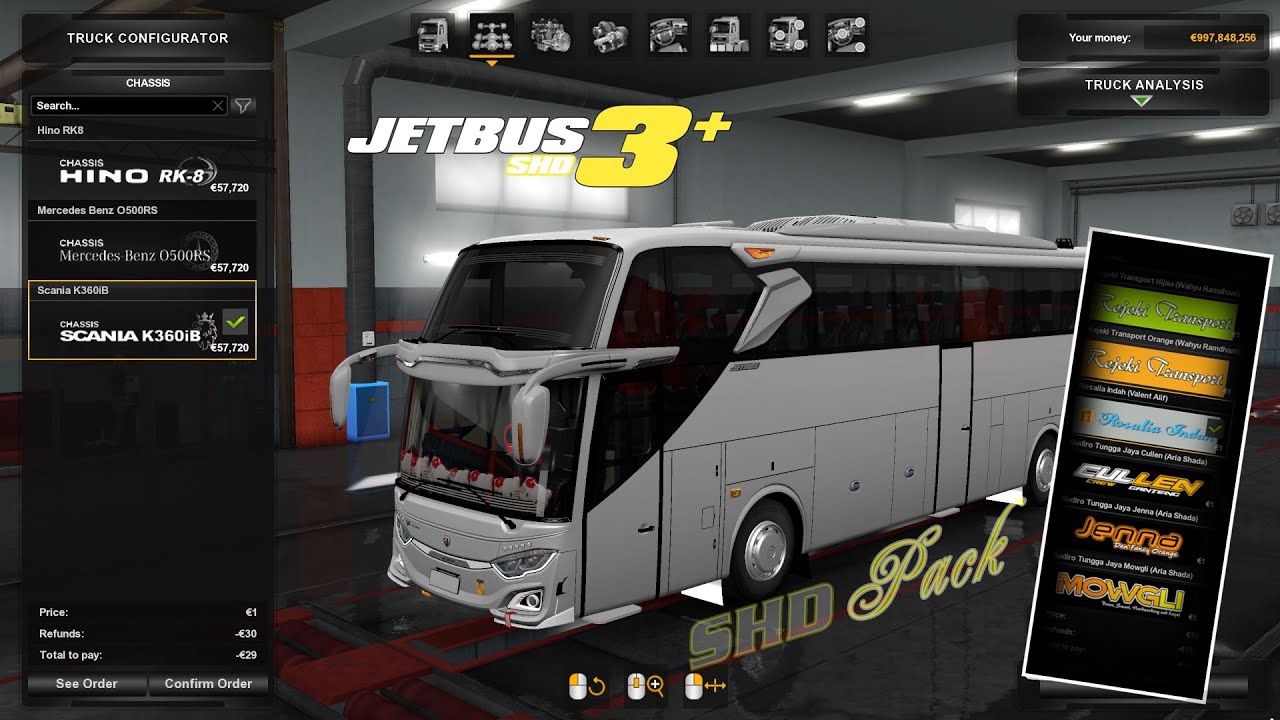ETS2 - REVIEW MOD EP3 EDIT VALENT ALIF (JETBUS 3 SHD)