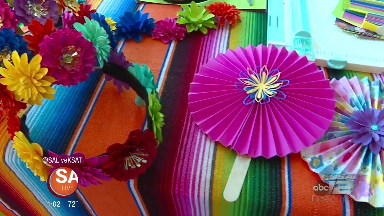 DIY Fiesta paper flower halos and fans | Forever Petals by Vee | SA Live | KSAT