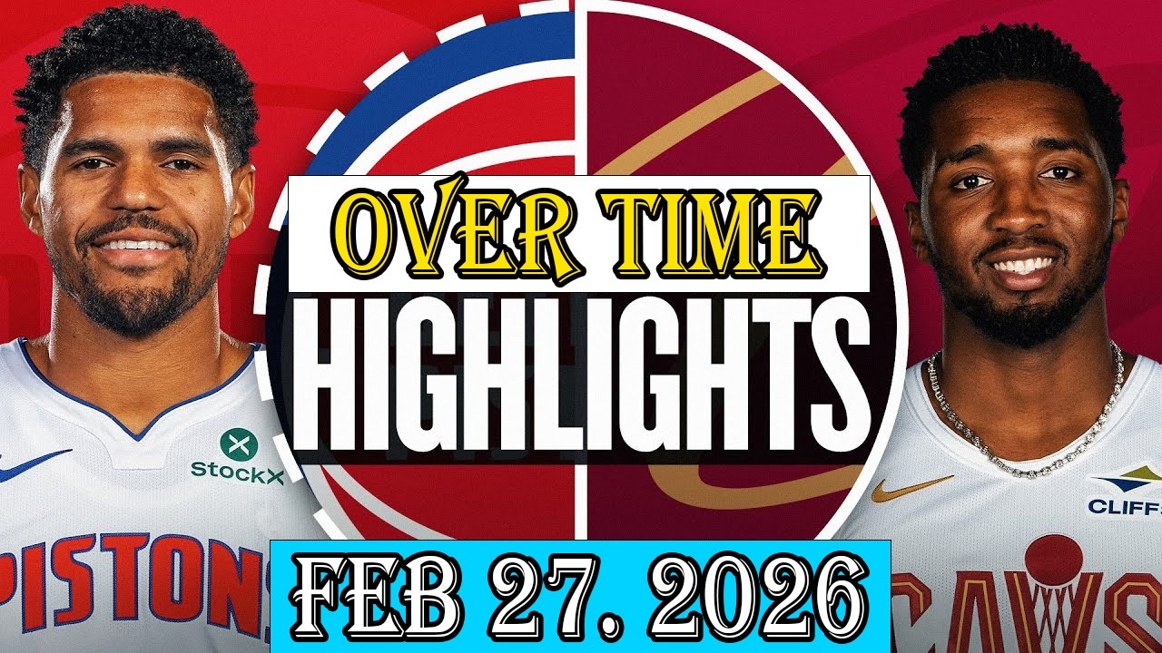 Матч «Детройт Пистонс» — «Кливленд Кавальерс» (дополнительное время), 27 февраля 2026 г. | Обзор ...