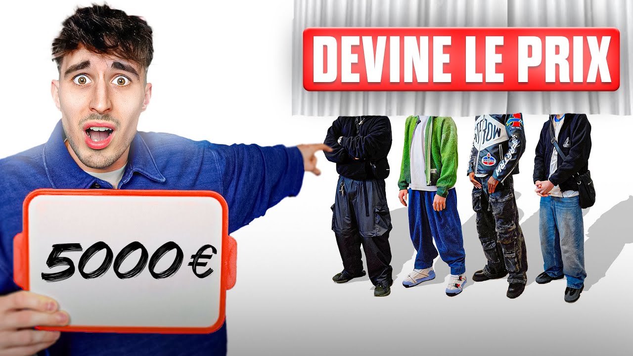 DEVINE LE PRIX DE SON OUTFIT💸( Balenciaga, Nike, Palace... )