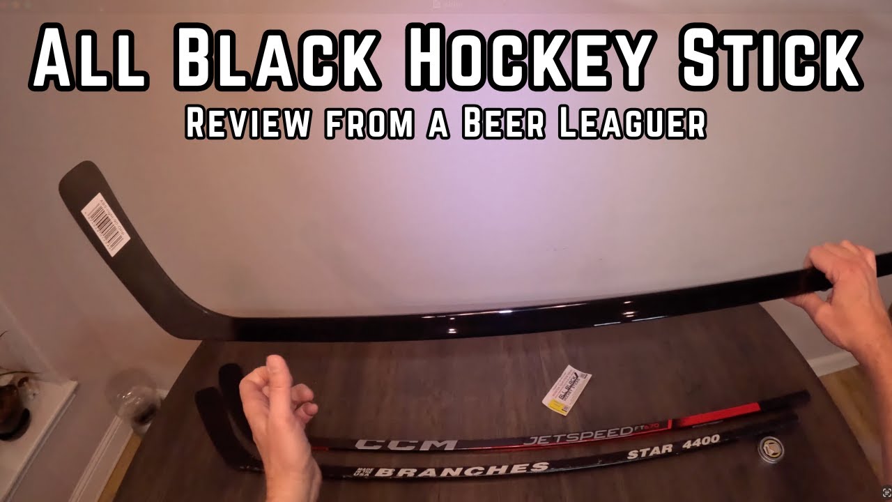 All Black Hockey Stick Review from a Beer Leaguer