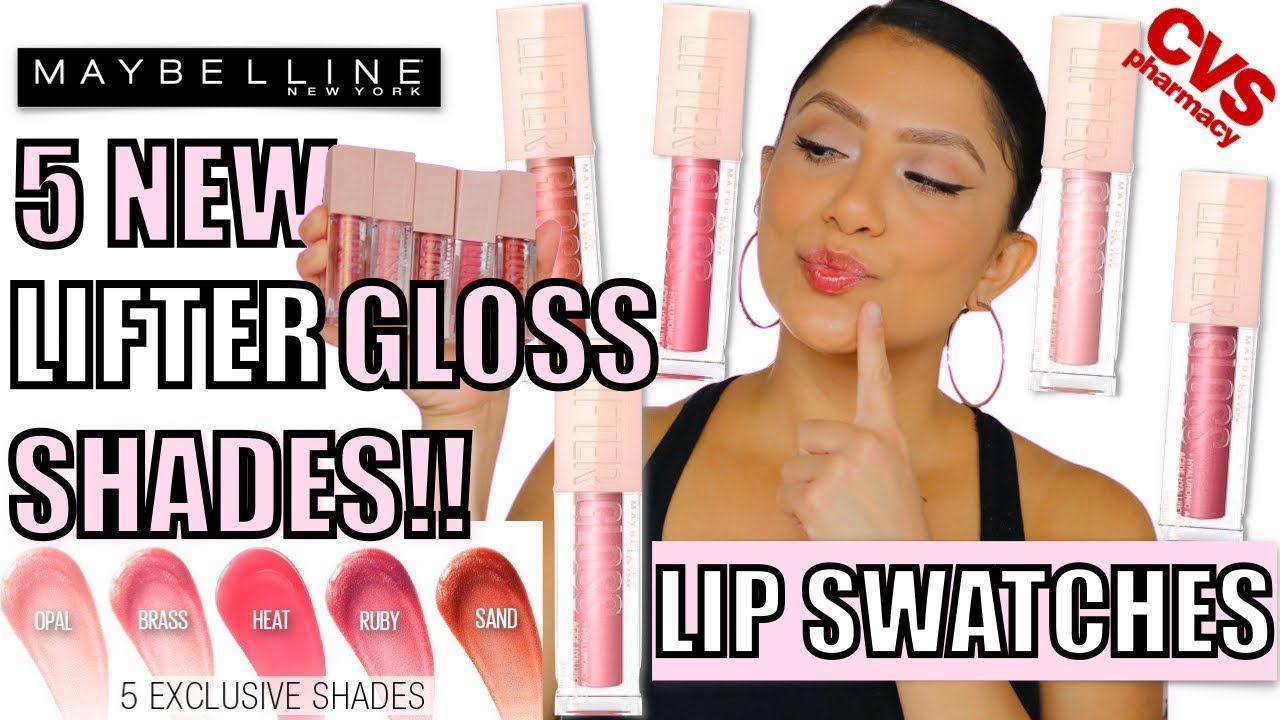 NEW! MAYBELLINE LIFTER HIGH SHINE LIP GLOSS 5 NEW EXCLUSIVE SHADES + LIP SWATCHES | MagdalineJanet