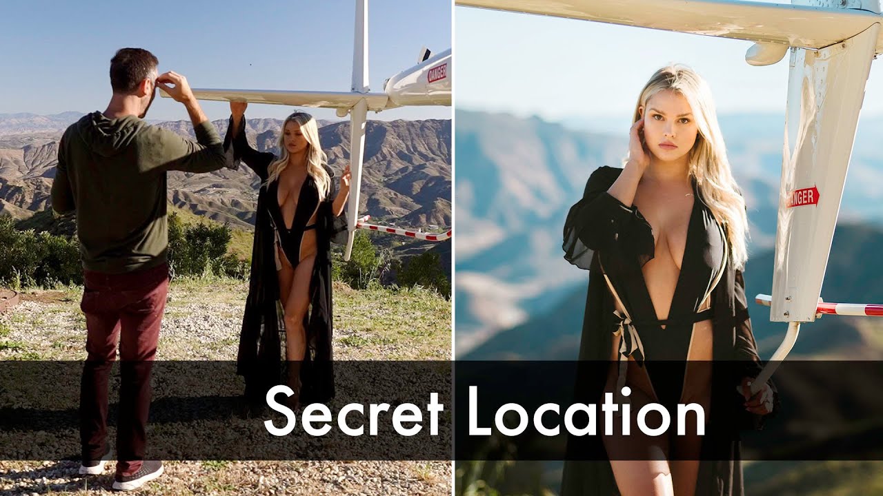 BTS Swimsuit Shoot at a Secret Malibu Mountain Location with Kinsey!
