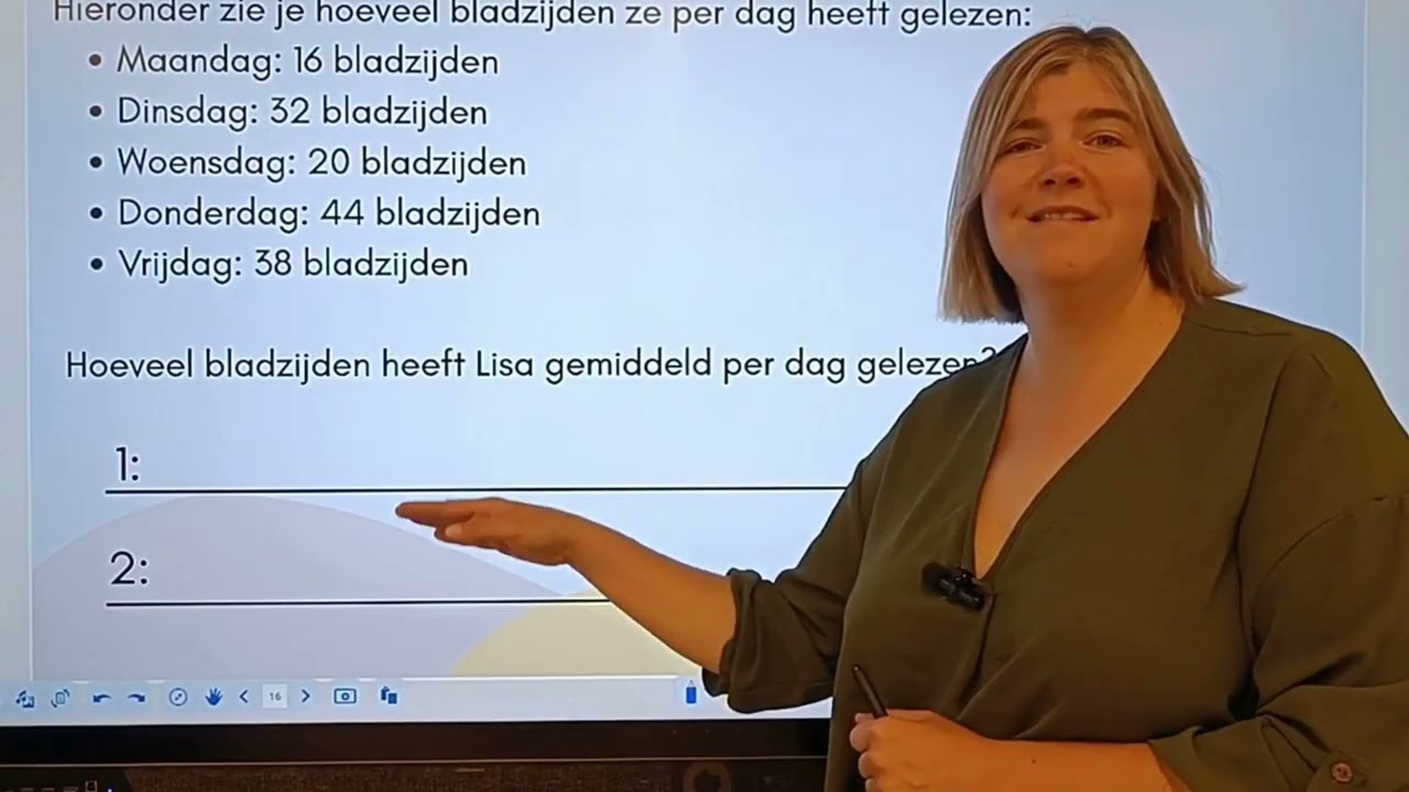 Oefenles: Het gemiddelde berekenen