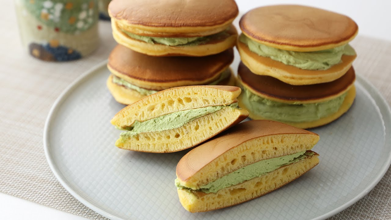 [simple recipe] Delicious Matcha Cream Dorayaki | ASMR
