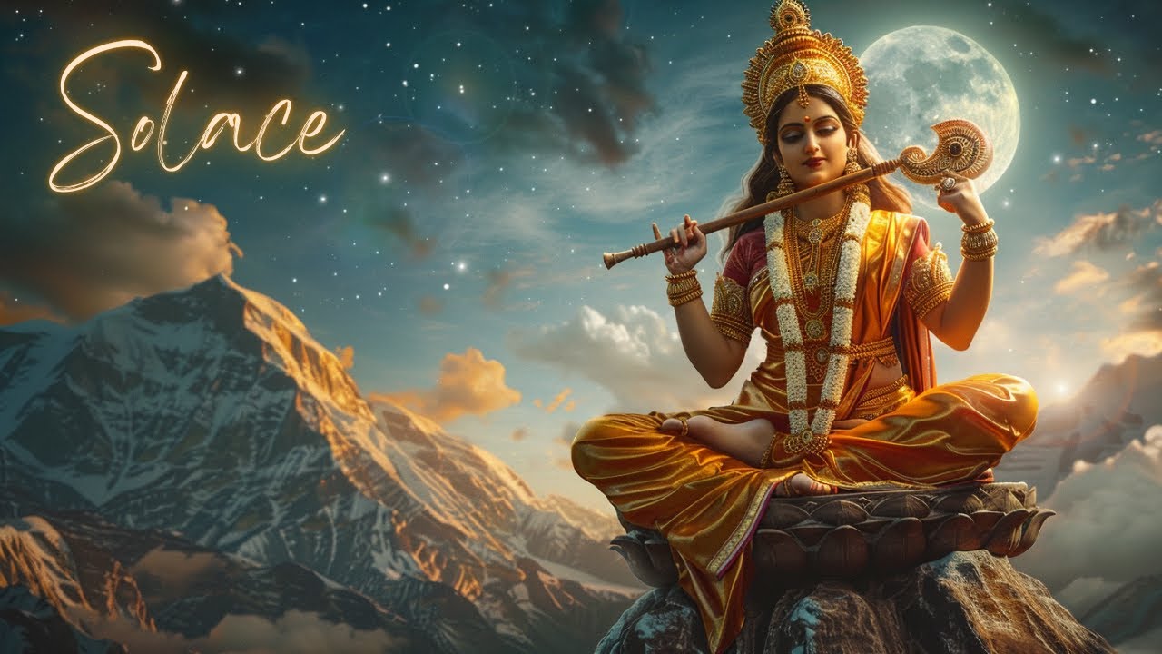 Divine Bliss: Saraswati's Melodies for Sleep, Peace, Study & Positivity #sitar #innerpeace #zen