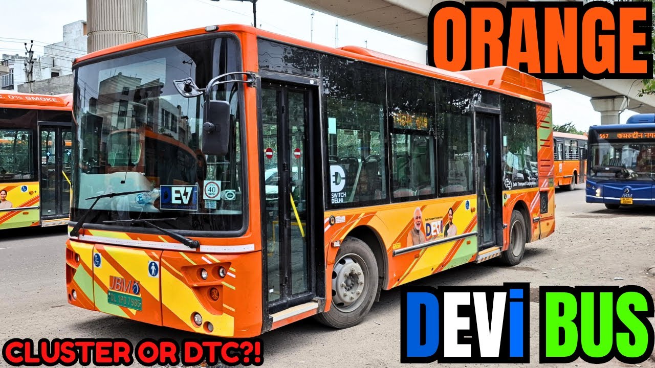 NEW ORANGE DEVI BUS | DTC YA CLUSTER??? 🤔 - Nangloi Depot