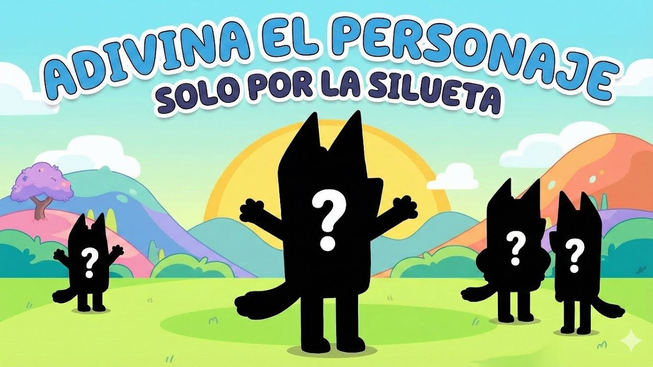 ​💙 ¿QUIÉN ES? Adivina el Personaje de BLUEY por la SILUETA 🕵️‍♀️ Juego Divertido para Niños ✨