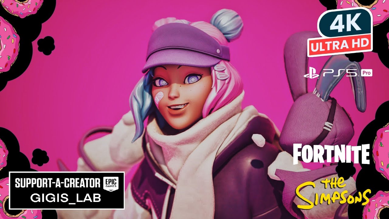 FORTNITE / THE SIMPSONS On PS5 PRO Gameplay LEELAH Skin Showcase Before You Buy Review 4K HDR