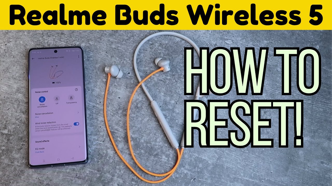 Как сбросить настройки Realme Buds Wireless 5 ANC Neckband и приложения Realme Link Connect, функции