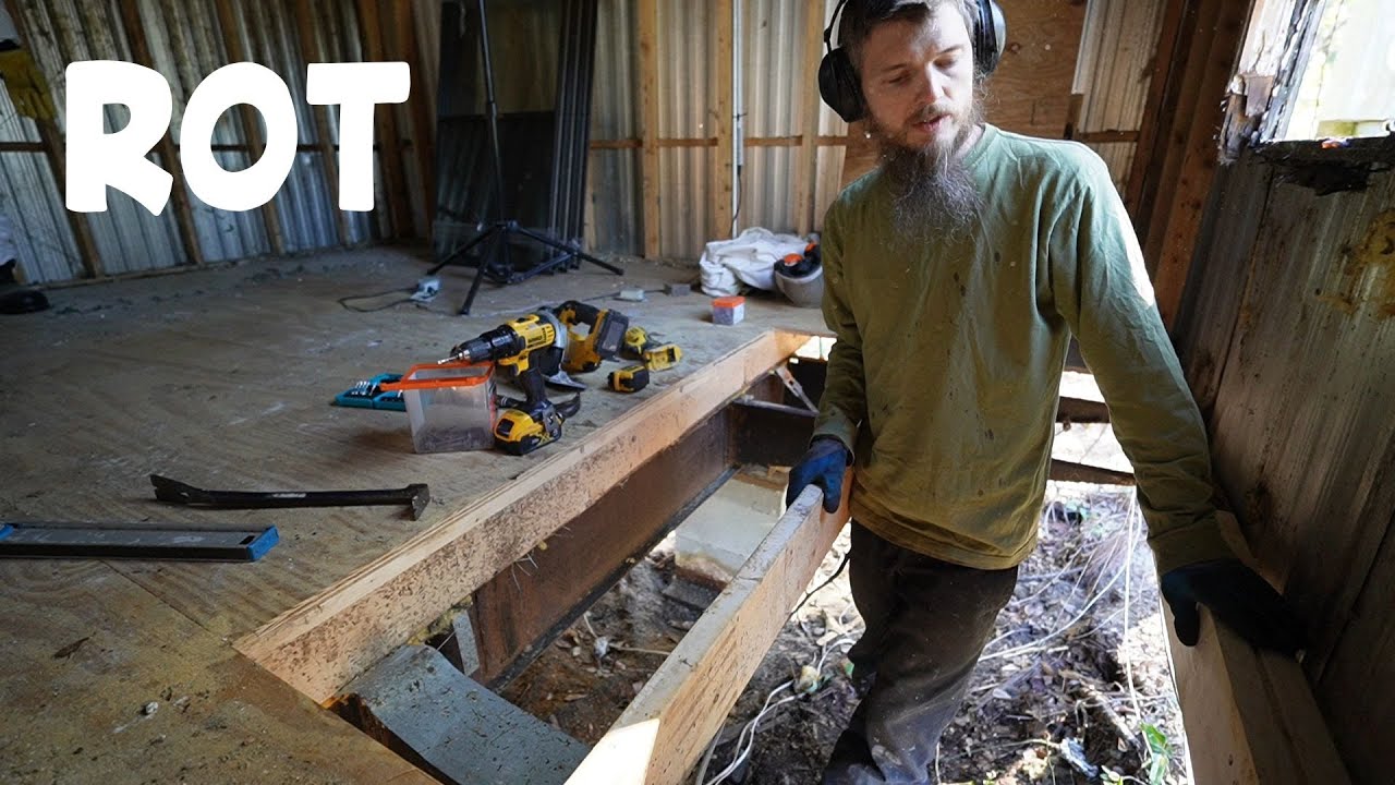 Rotted Floor Repair - Mobile Home Rebuild