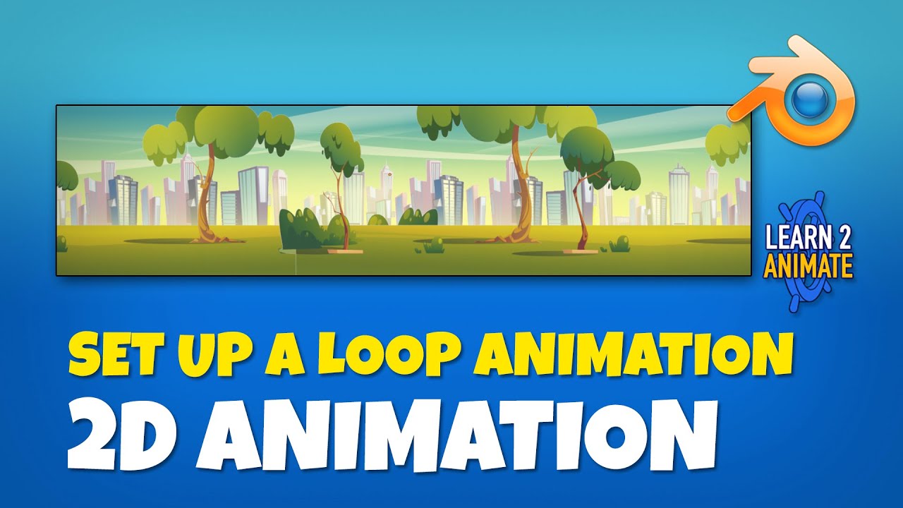 How to set up a Loop Animation with Grease Pencil scene. Blender 2.92