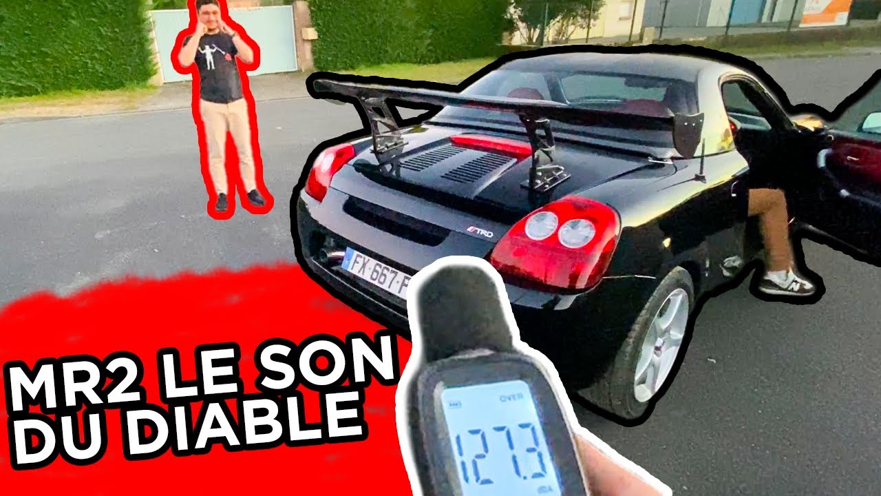 Sa MR2 a le DIABLE 👹 127 décibels j’ai plus d’oreille 😂