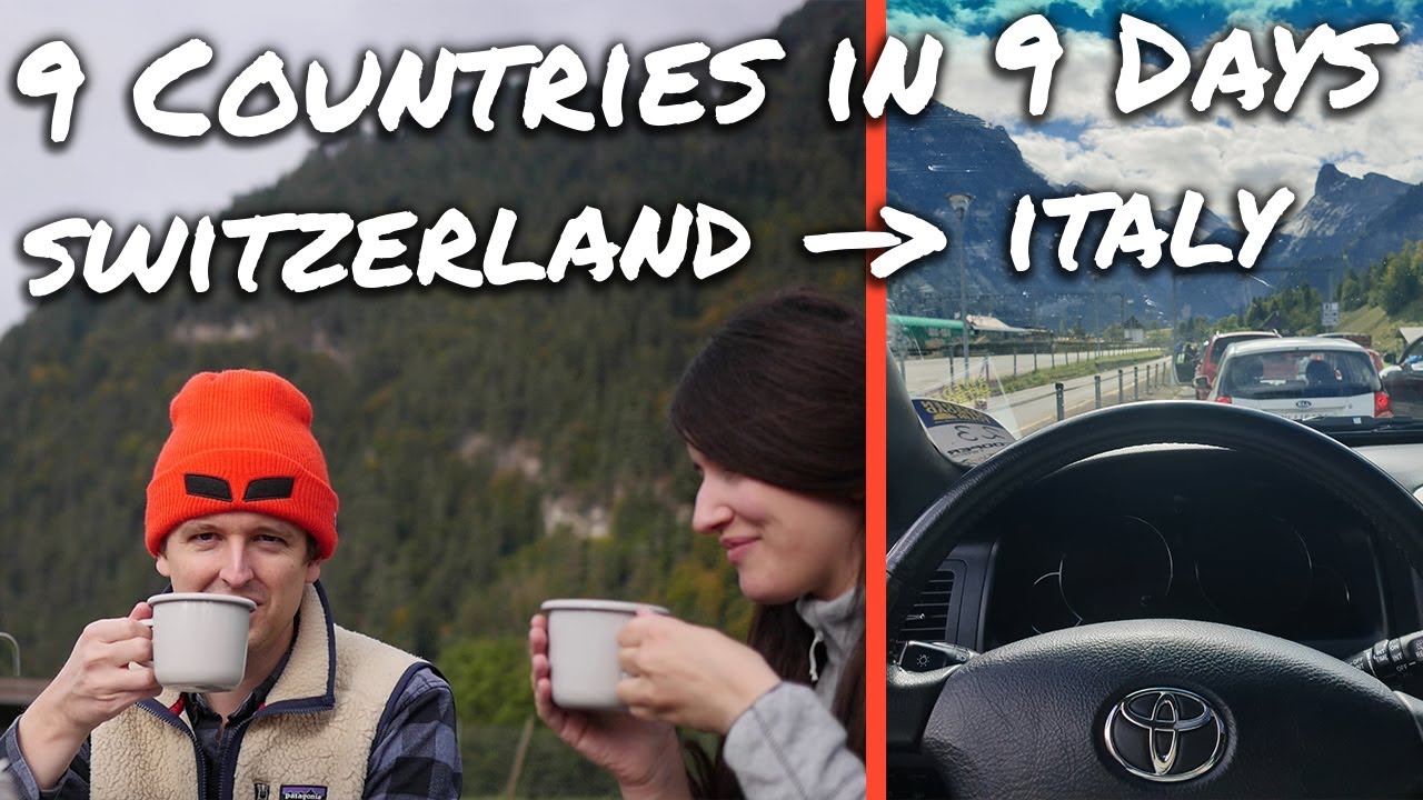 Switzerland to Italy, Interlaken to Alba - 9 COUNTRIES IN 9 DAYS - EP 04 - Prado 120 Road trip