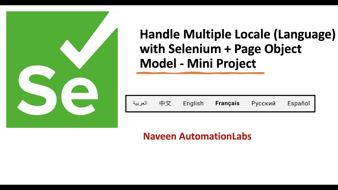 Localization Testing with Selenium + Page Object Model - Mini Project