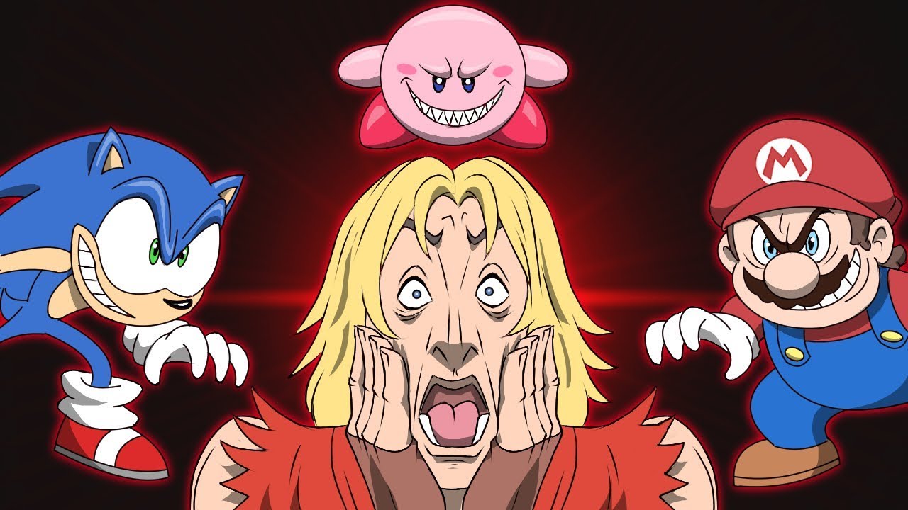 Анимация Ken VS Super Smash Bros (Street Fighter VS Nintendo) — ИГРОВЫЕ ПРОДЕЛКИ! 💪🏼🔥💥