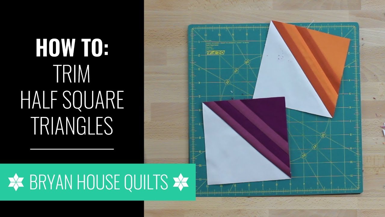 How To Trim Half Square Triangle Blocks, with Rebecca Bryan