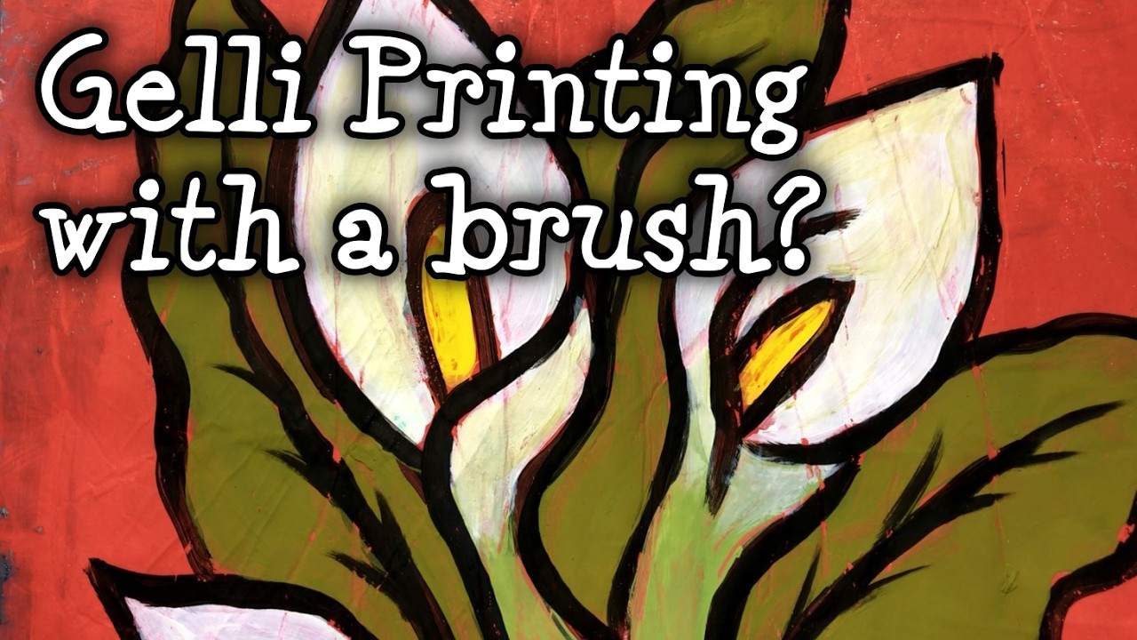 Easy Gelli Plate Art for Beginners (Mixed Media Flowers)