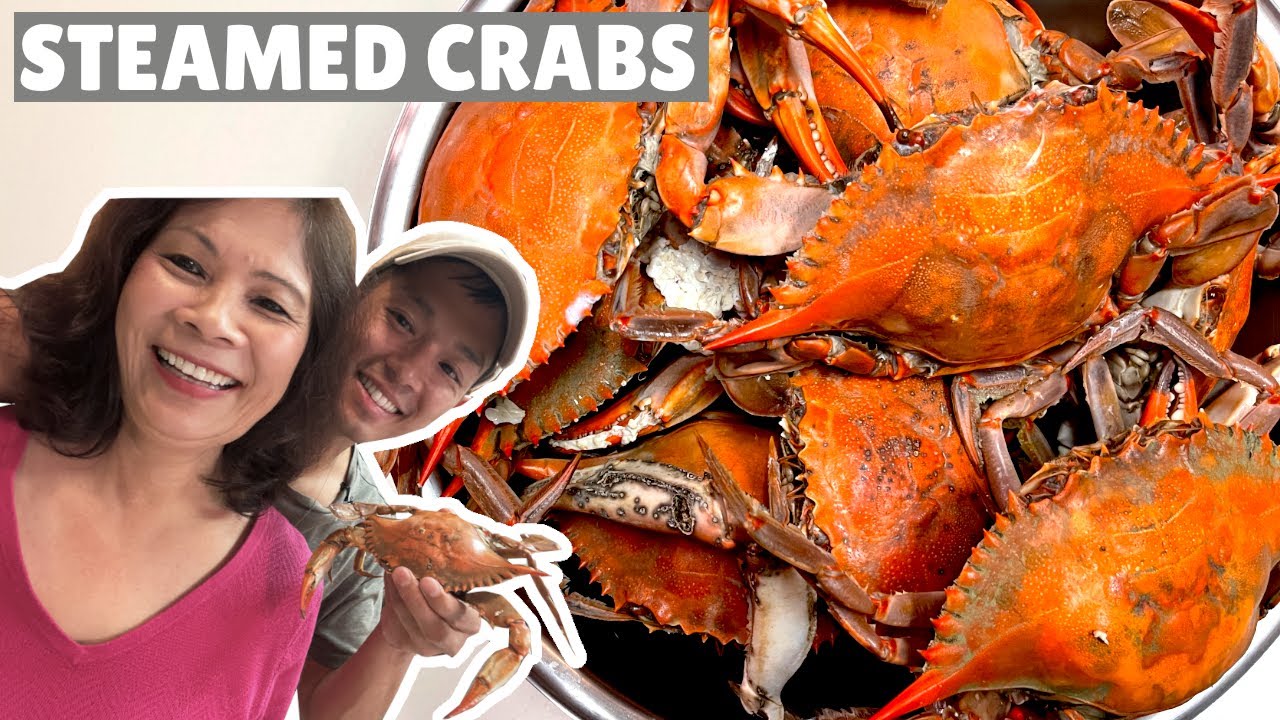 How to Steam Blue Crabs for EASY PEELING  | Cooking with my mom