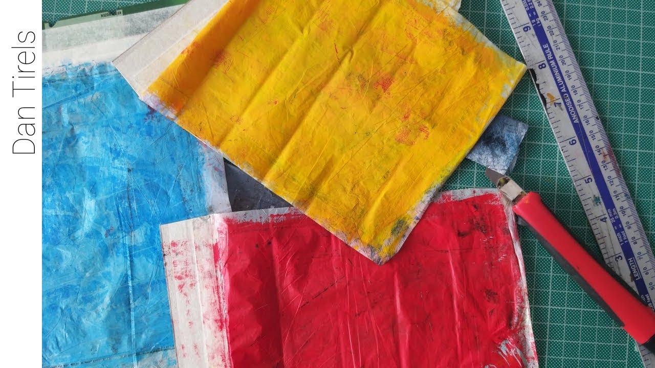 Top Tip : How to store reusable paint transfer sheets (monoprinting)