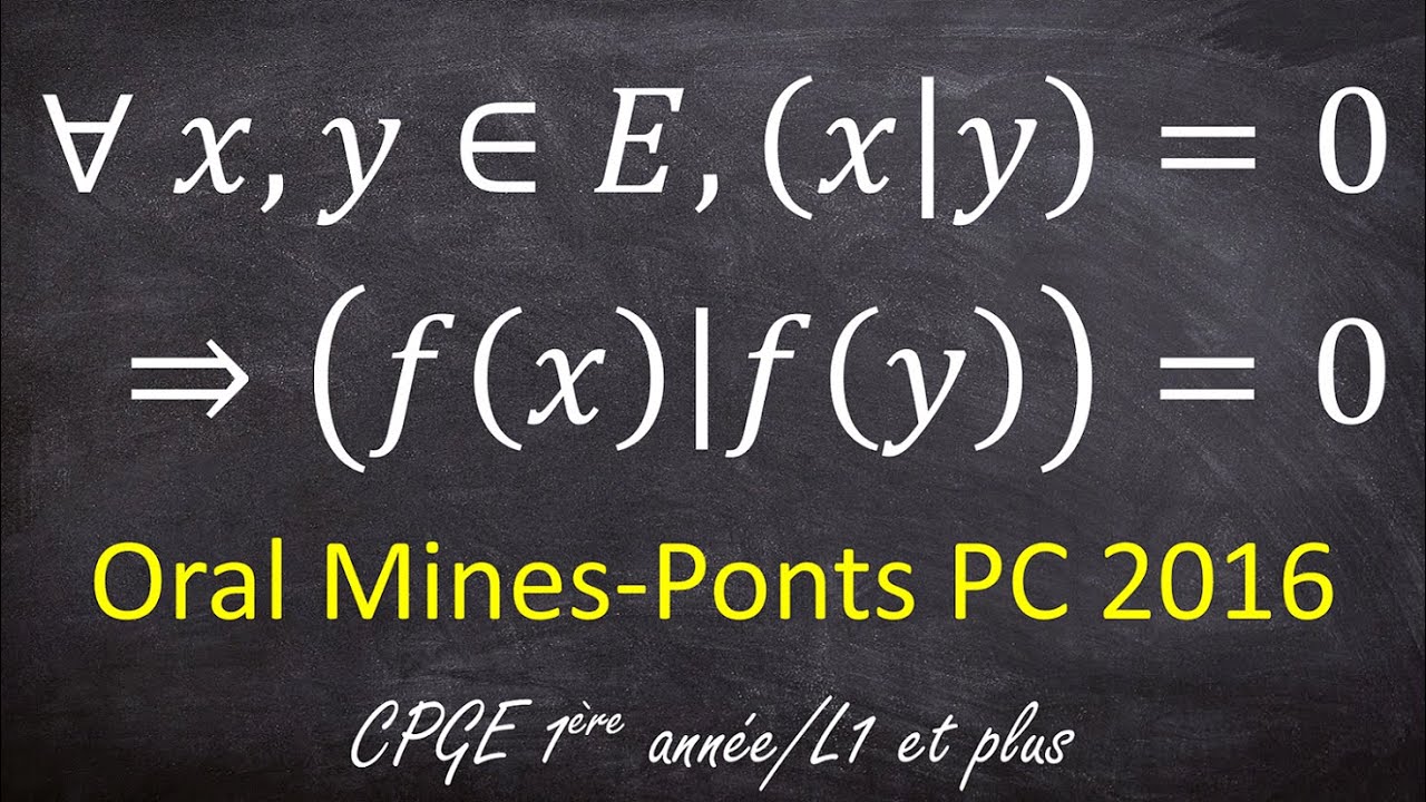 Endomorphisme préservant l'orthogonalité (oraux Mines-Ponts PC 2016)