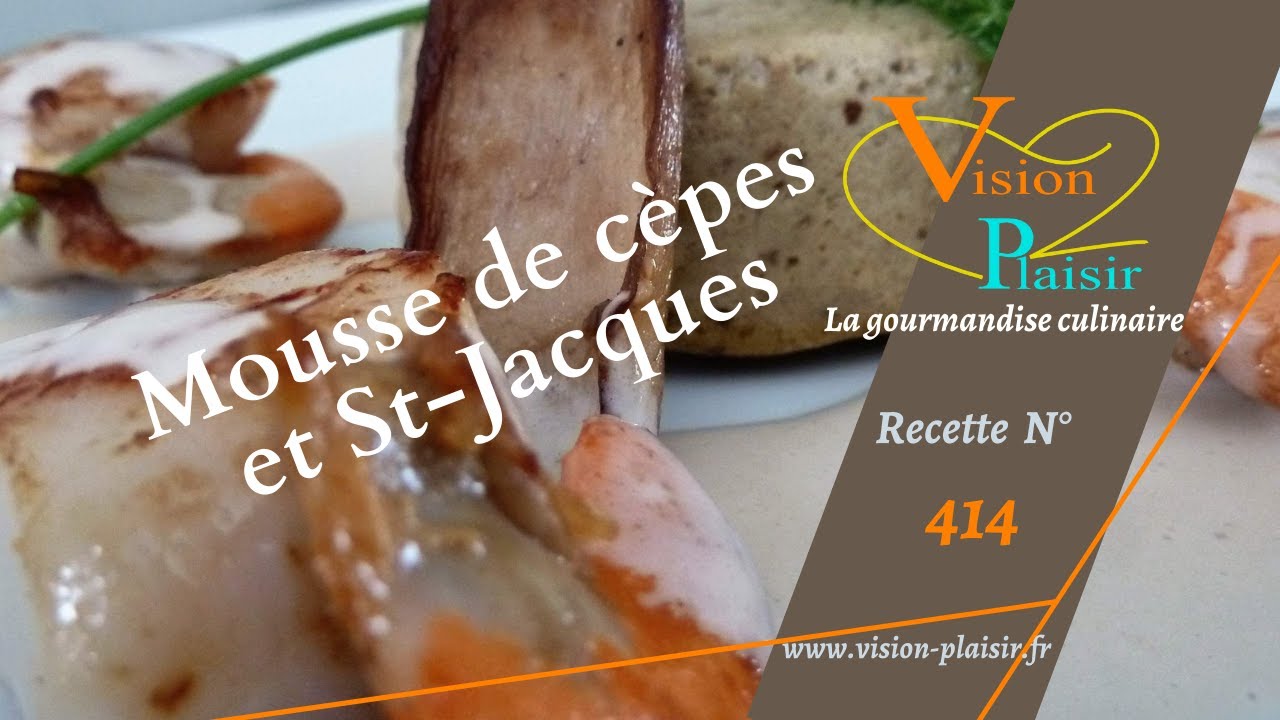 Mousse de cèpes et St Jacques